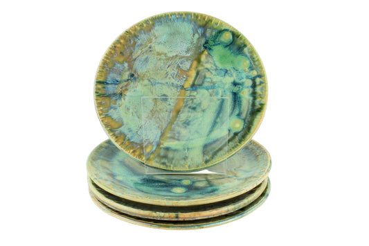 B.B Blue Oatmeal Plate Set (4)