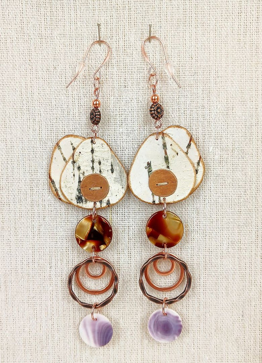 4-Tiered Birch Earrings