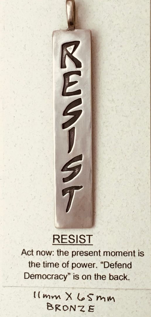 Lg. Bronze Resist Pendant