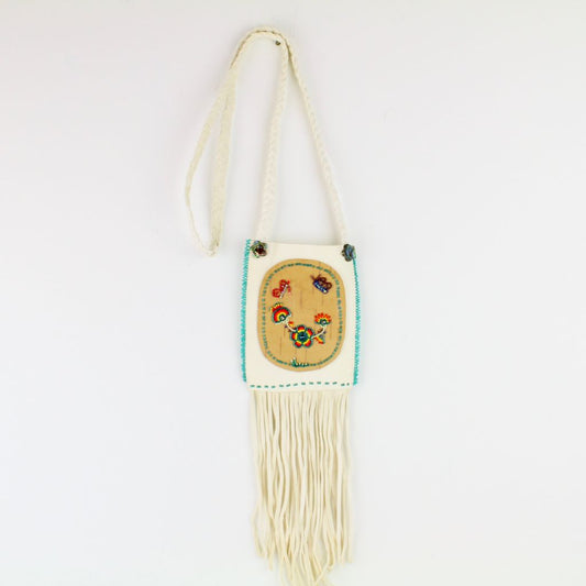White Leather Purse