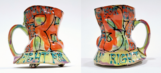 Resist - Fight for Human Rights Skirted Mug