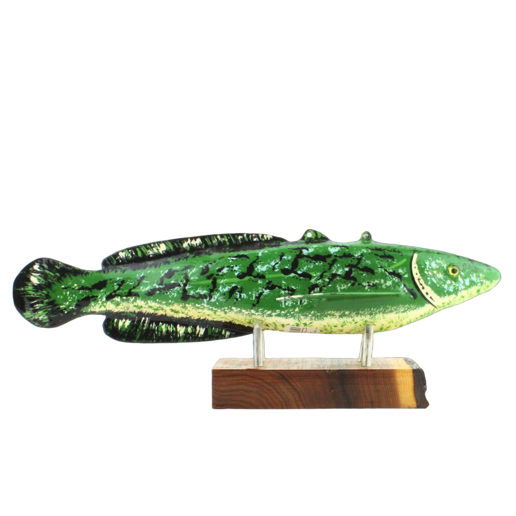 "Elvis" Eelpout Decoy with Stand
