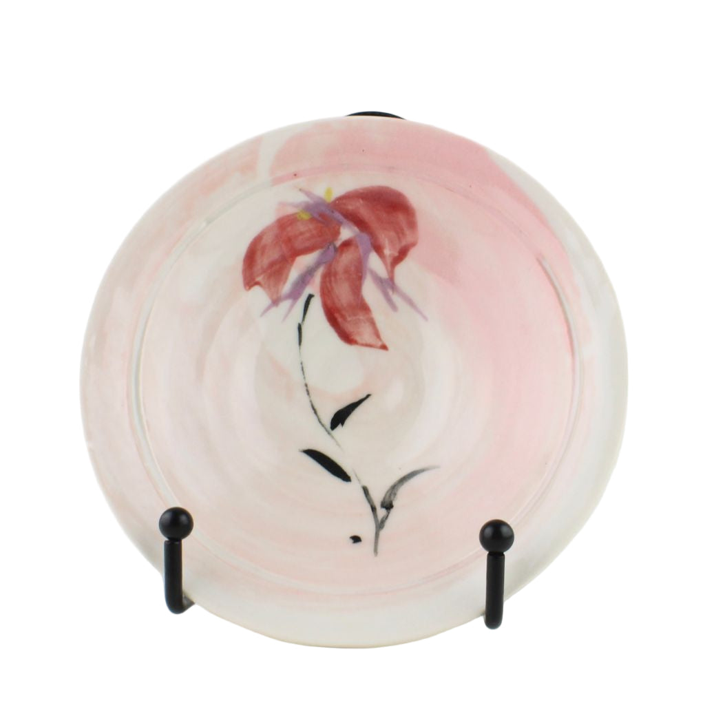Large Red Flower Bowl by HC