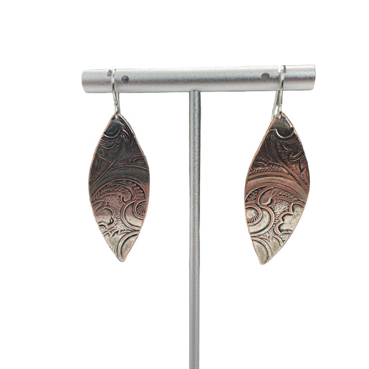 Silver Plate Earrings Large No. 2
