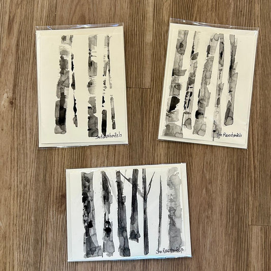 Handpainted Birch Cards