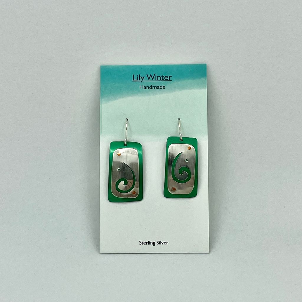 Festive Swirl Earrings by LW