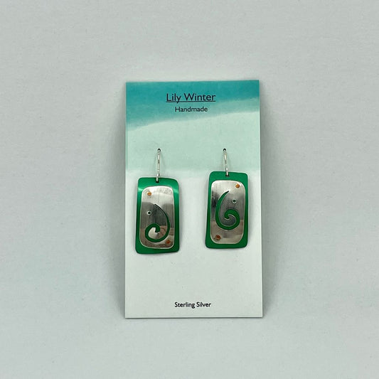 Festive Swirl Earrings by LW