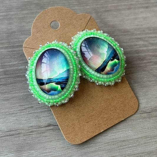 Glow in the Dark Aurora Earrings AB