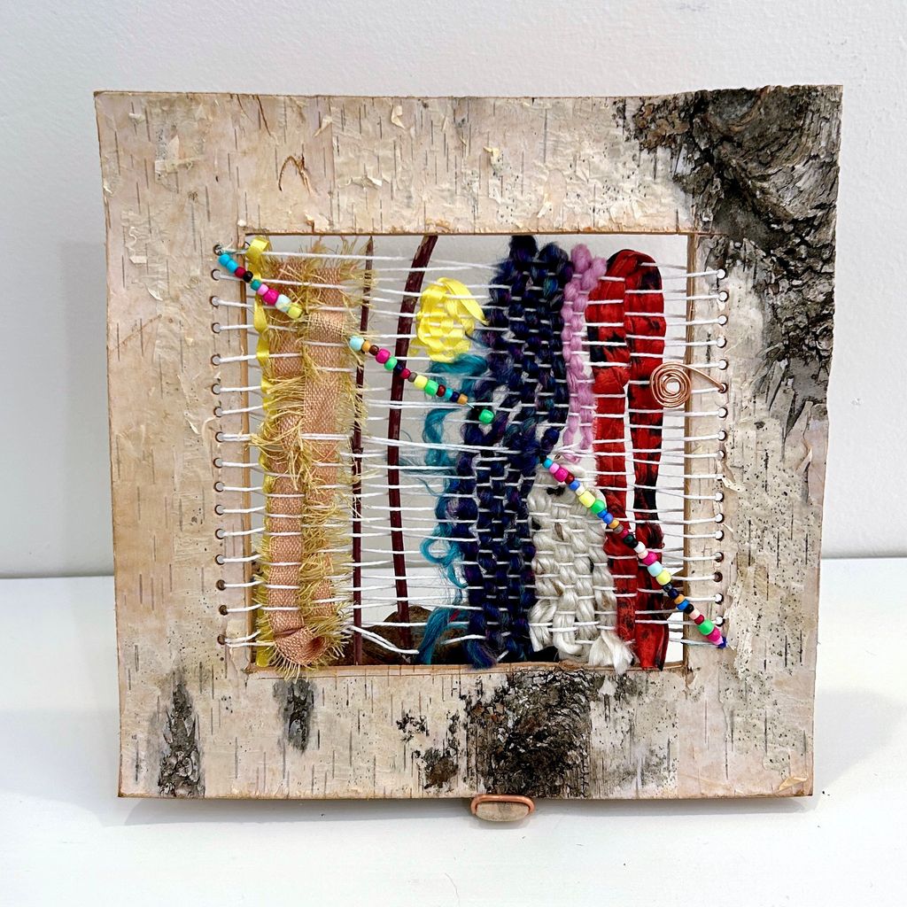 Woven Birch with Driftwood