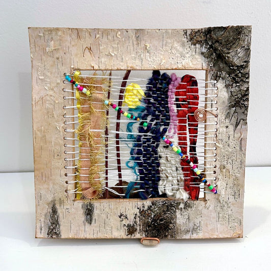 Woven Birch with Driftwood