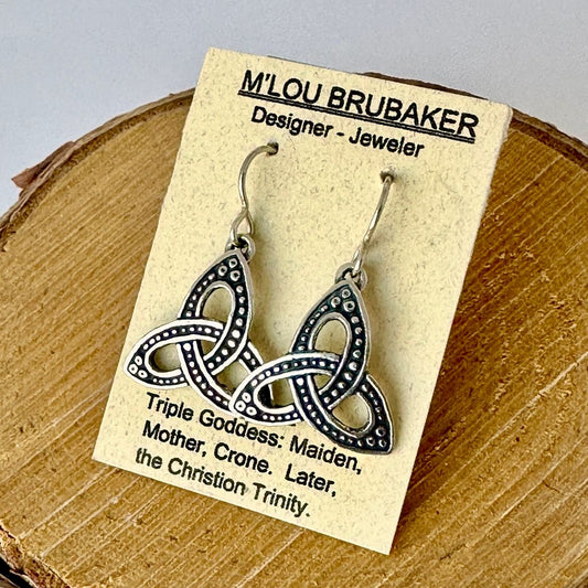 Medium Triquetra Earrings #527