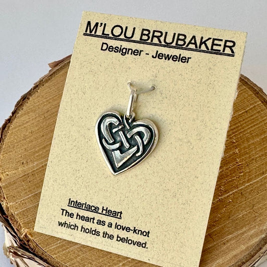 Sm. Interlace Heart Pendant #523