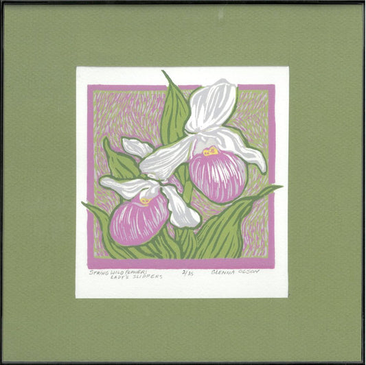 Spring Wild Flower: Lady's Slippers