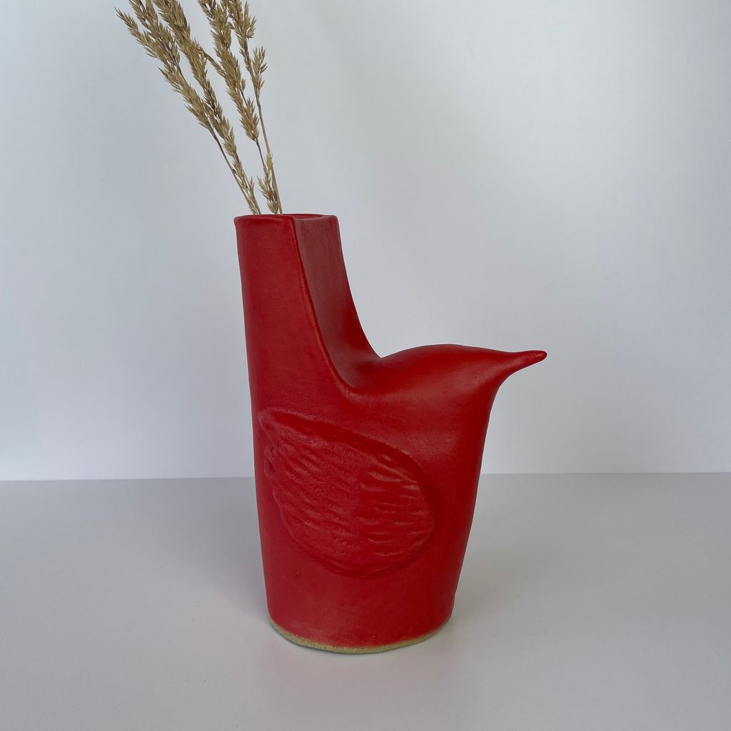 Red Bird Vase KG