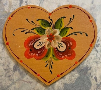 Rosemaling Christmas Ornaments