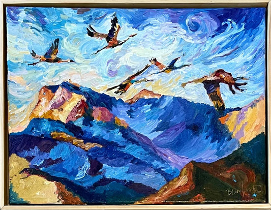 Cranes in Flight
