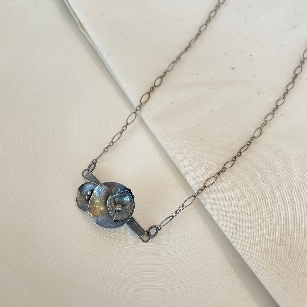 Hand Formed Silver Necklace AK