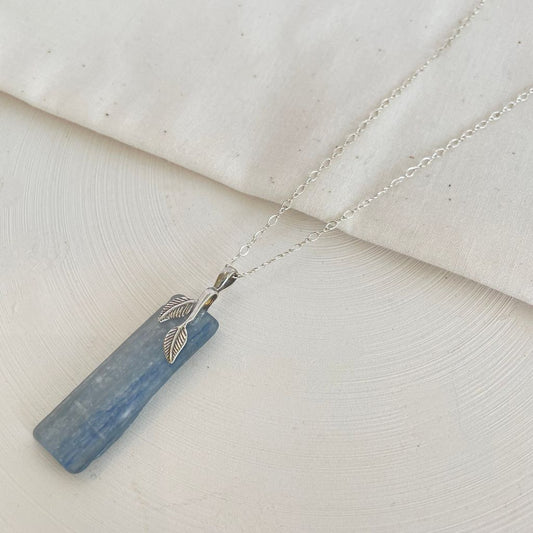 Kyanite and Leaf Detail Necklace