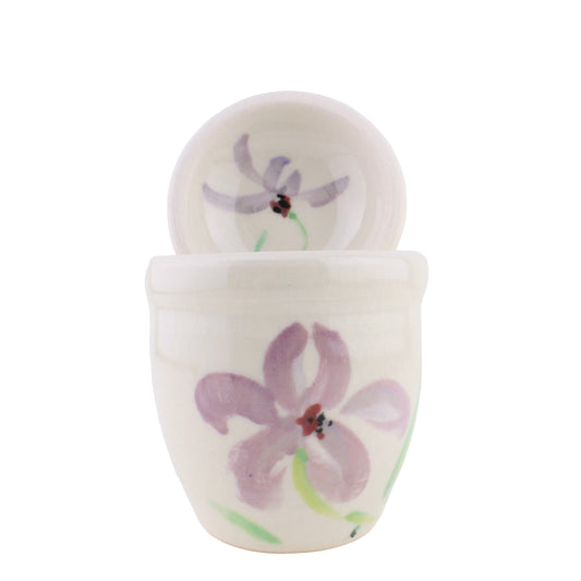 Iris & Orchid Jar by HC