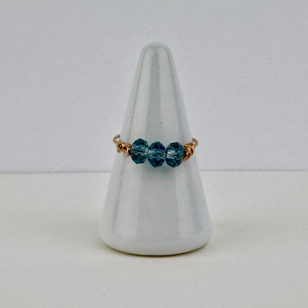 Bronze Blue Ring