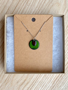 Green/Red Double Enamel Necklace