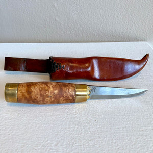 Knife with Norwegian Masur Birch