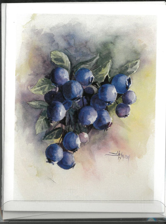 Blueberries Boxed Card Set