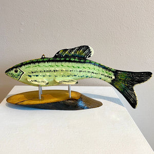 Thin Fish Decoy - 13" Green