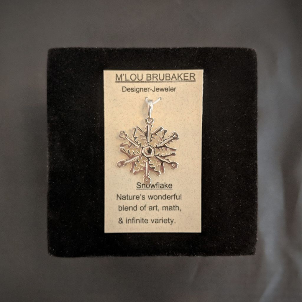 Med. Snowflake Pendant, natural