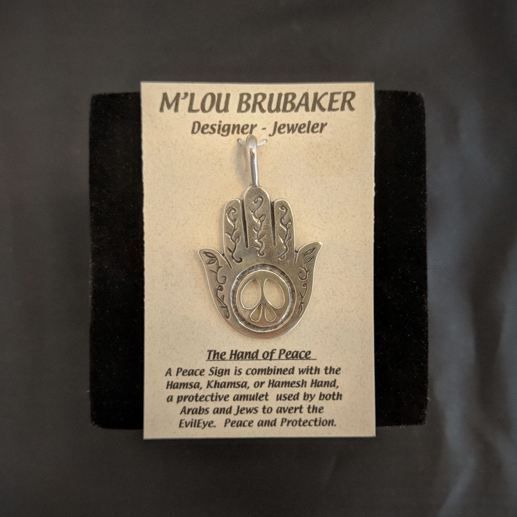Large Hand of Peace Pendant
