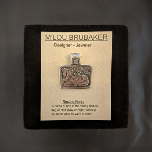 Sm. Resting Horse Pendant