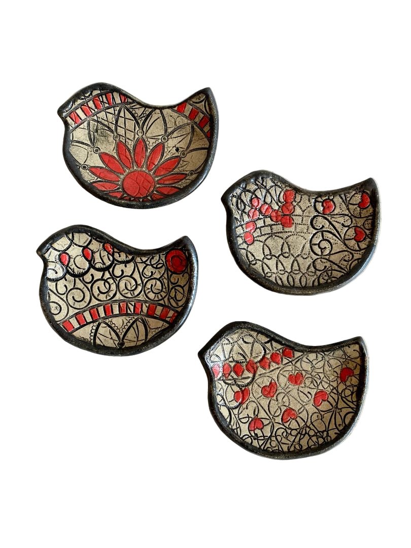 Doily Bird T-Bag Holder